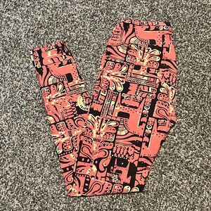 Lularoe Pink Horse Leggings